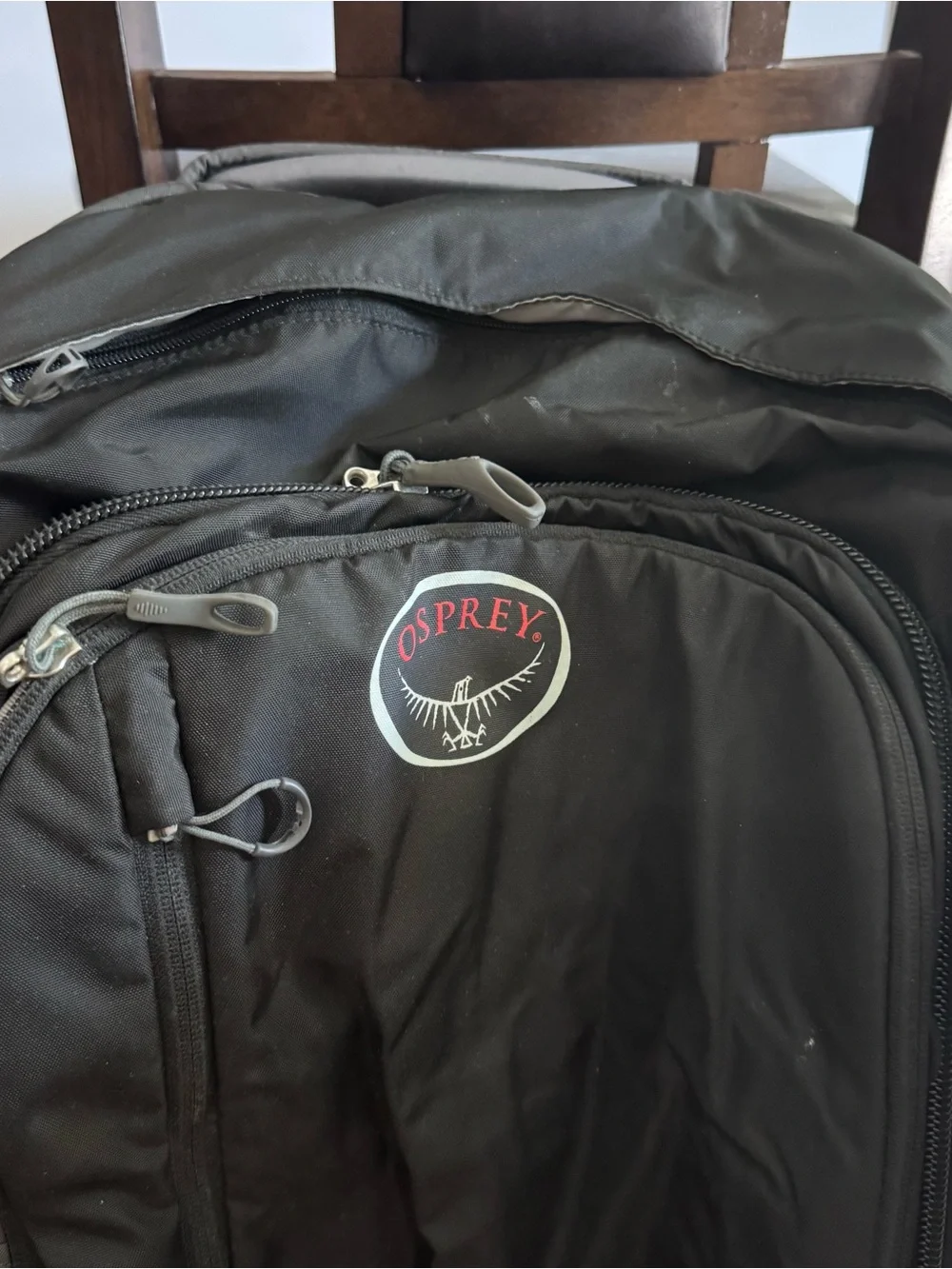 OSPREY Black Travel Backpack Porter 65